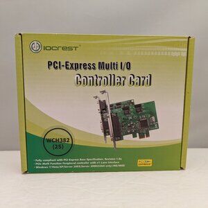 IOCREST PCI Express Multi I/O Controller Card 2 Port Serial WCH382 (2S) USED